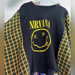 Custom Made Nirvana Flannel Tee